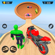 Superhero Mega Ramp Bike Stunt icon