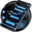 程序图标：SMS Theme Sphere Blue - b…