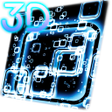プログラムのアイコン：Squares Parallax 3D Live …