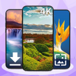 Wallpaper image downloader icon