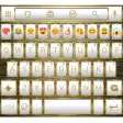 Emoji Keyboard Frame WhiteGold