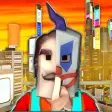 Clown Man Neighbor. Cyber City