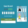 Hangman guess the word game