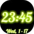 رمز البرنامج: Large Digital Clock Displ…