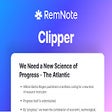 Ikon program: RemNote Clipper