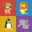 程序图标：Animals memory game for k…
