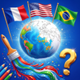 Programın simgesi: Flags Ink: Flag Quiz  Col…