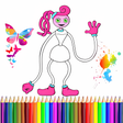 Mommy long legs coloring icon