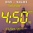 Day night changing clock live wallpaper icon