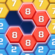 ไอคอนของโปรแกรม: Merge Hexa - Number Puzzl…
