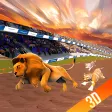 Wild lion dog Tiger animal racing simulator 3d