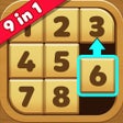 أيقونة البرنامج: Number Puzzles - Wood Blo…