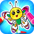 プログラムのアイコン：Butterfly Coloring Book P…