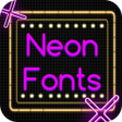 Programikonen: Neon Font for FlipFont