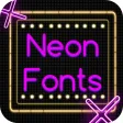 Neon Font for FlipFont