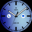أيقونة البرنامج: Solid Electric Blue Watch…