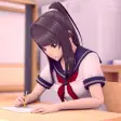 Anime Girl at High School Sim