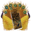 Golden Peacock Feather Launcher Theme icon