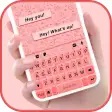 Pink Doodle SMS Keyboard Backg