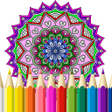 程序图标：Free Mandala Coloring Boo…