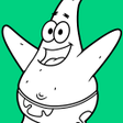 How to Draw Sponge Patrick icon