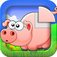 プログラムのアイコン：Animal sounds puzzle HD