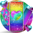 Ikona programu: Colorful glitter wallpape…