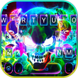 Programikonen: Smoke Colorful Skull Keyb…