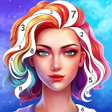 Programikonen: Lady Color - Paint by num…