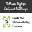 FullScreen Toggle for SiteGround FileManager