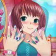 Anime Girl Nail Salon Manicure