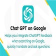 ChatGPT on Google