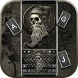 Hipster Music Skull Keyboard Theme icon