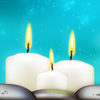 ไอคอนของโปรแกรม: Relaxing Candles: music, …