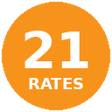 أيقونة البرنامج: 21Rates — Bitcoin Dashboa…