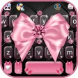 Luxury Pink Bow Keyboard Theme