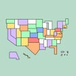 ไอคอนของโปรแกรม: USA States - Map Tracker