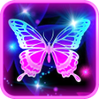 プログラムのアイコン：Neon Butterfly Background…