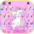 Pink Cat Unicorn Keyboard Back