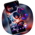 Programikonen: Colorful theme Red bubble…