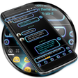 Programikonen: SMS Messages Retro Blue T…
