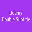 Udemy Double Subtitle