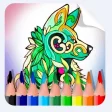 Coloring Book Animal Cartoon