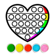 Ikona programu: Glitter Pop It Coloring G…