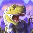 Dinosaur Color by Number Book