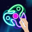 ไอคอนของโปรแกรม: Glow Finger Spinner Doodl…