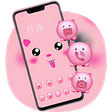 Hand drawing Cute Pig Diy theme Galaxy J2