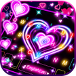 Ícone do programa: Neon Lights Heart Keyboar…