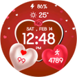 ไอคอนของโปรแกรม: 3D Valentine Hearts Watch…