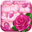 Pink Rose Keyboard Themes
